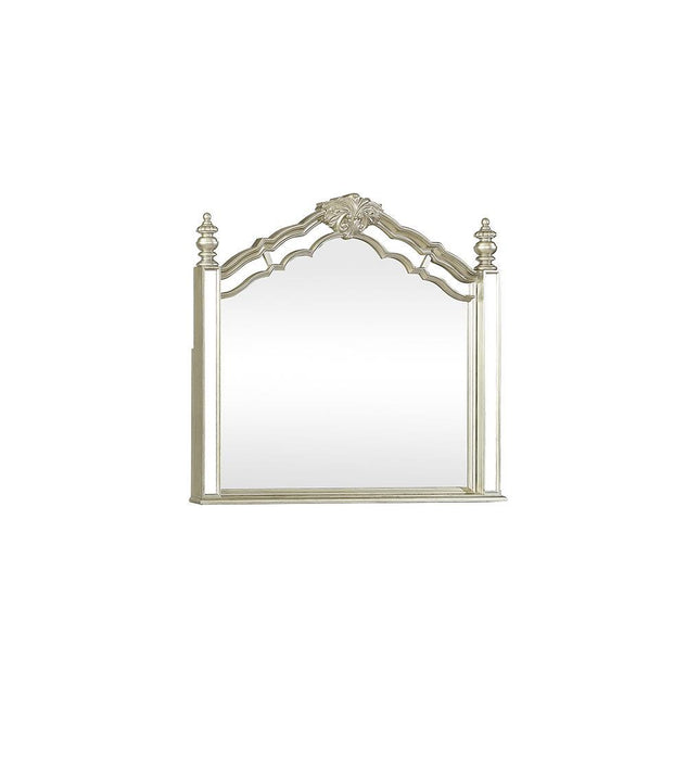 Heidi Arched Dresser Mirror Metallic Platinum - Home Discount Furniture - NJ-linden