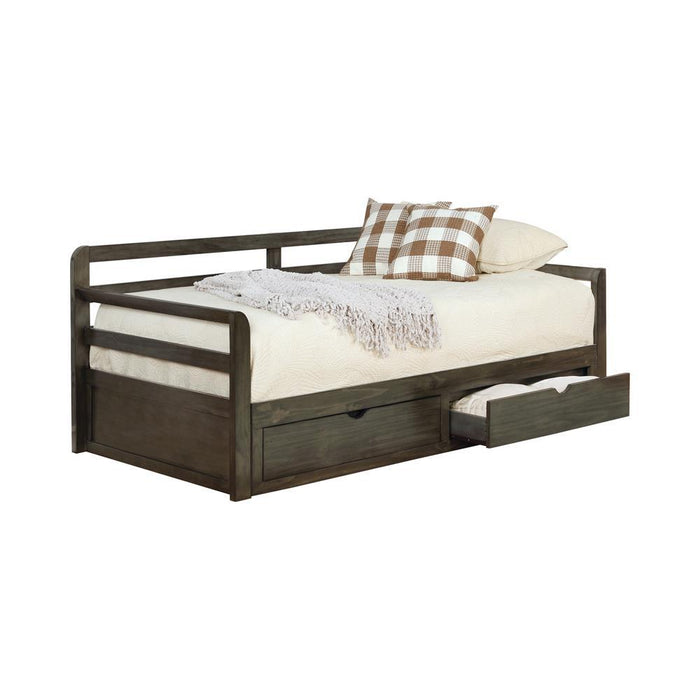 Sorrento 2-drawer Twin XL Daybed with Extension Trundle Grey - Home Discount Furniture - NJ-linden