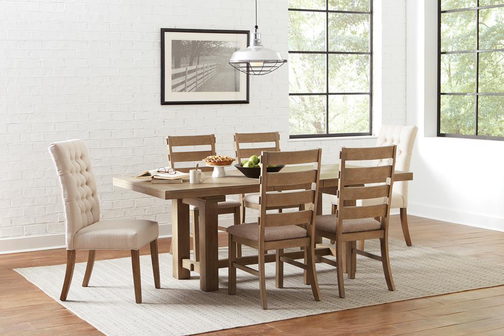 Douglas Tufted Back Dining Chairs Vineyard Oak (Set of 2) - Home Discount Furniture - NJ-linden