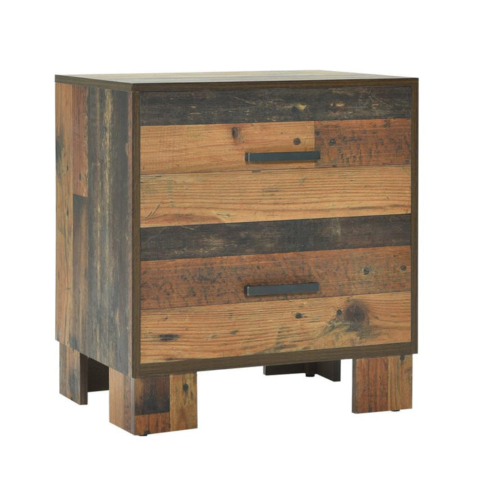 Sidney 2-drawer Nightstand Rustic Pine - Home Discount Furniture - NJ-linden