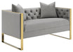 Eastbrook Tufted Back Loveseat Grey - Home Discount Furniture - NJ-linden