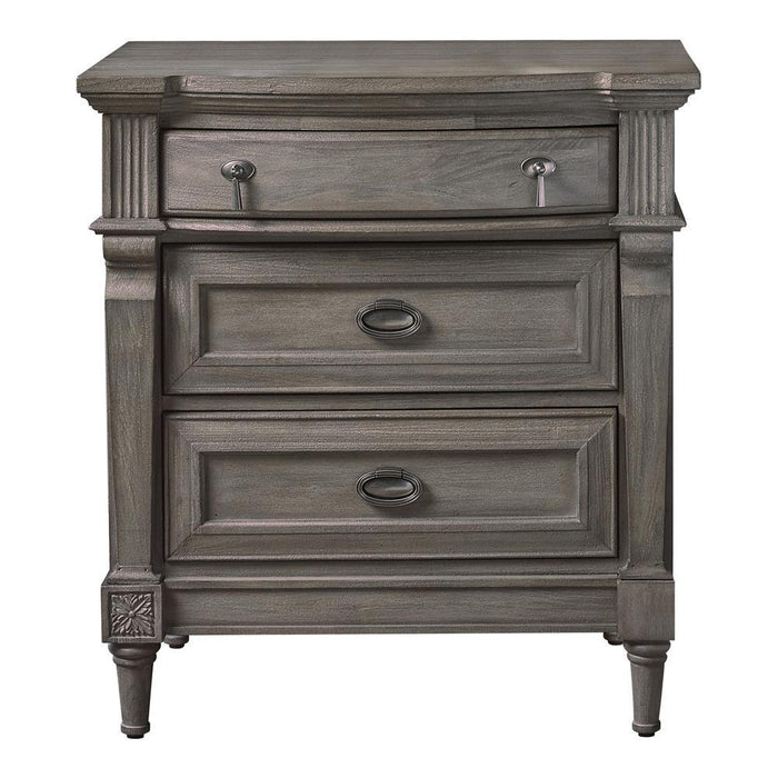Alderwood 3-drawer Nightstand French Grey - Home Discount Furniture - NJ-linden