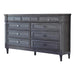 Alderwood 9-drawer Dresser French Grey - Home Discount Furniture - NJ-linden