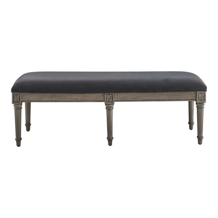 Alderwood Upholstered Bench French Grey - Home Discount Furniture - NJ-linden
