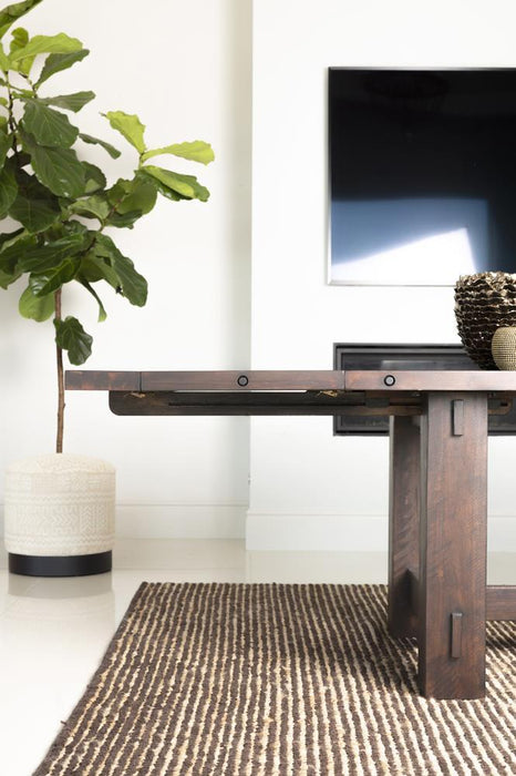 Calandra Rectangle Dining Table with Extension Leaf Vintage Java - Home Discount Furniture - NJ-linden