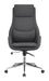 Cruz Upholstered Office Chair with Padded Seat Grey and Chrome - Home Discount Furniture - NJ-linden
