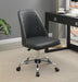 Althea Upholstered Tufted Back Office Chair Grey and Chrome - Home Discount Furniture - NJ-linden