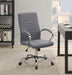 Abisko Upholstered Office Chair with Casters Grey and Chrome - Home Discount Furniture - NJ-linden
