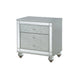 Gunnison 2-drawer Nightstand Silver Metallic - Home Discount Furniture - NJ-linden