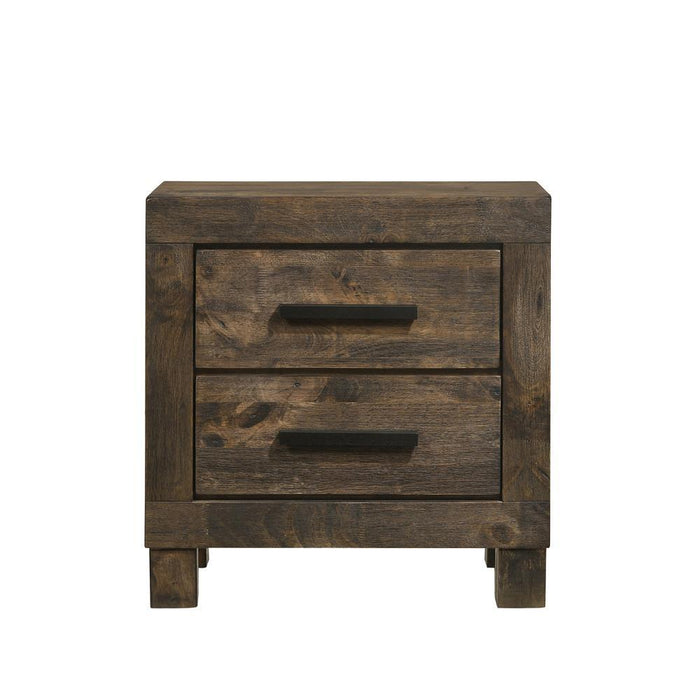 Woodmont 2-drawer Nightstand Rustic Golden Brown - Home Discount Furniture - NJ-linden