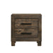 Woodmont 2-drawer Nightstand Rustic Golden Brown - Home Discount Furniture - NJ-linden