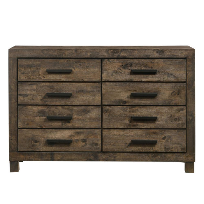 Woodmont 8-drawer Dresser Rustic Golden Brown - Home Discount Furniture - NJ-linden