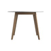 Breckenridge Round Dining Table Matte White and Natural Oak - Home Discount Furniture - NJ-linden