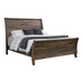 Frederick Queen Sleigh Panel Bed Weathered Oak - Home Discount Furniture - NJ-linden