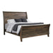 Frederick Eastern King Sleigh Panel Bed Weathered Oak - Home Discount Furniture - NJ-linden