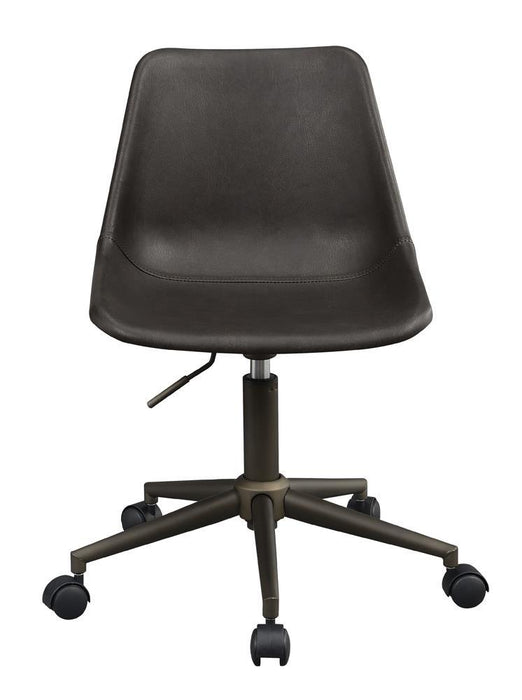 Carnell Adjustable Height Office Chair with Casters Brown and Rustic Taupe - Home Discount Furniture - NJ-linden