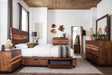 Winslow Storage Eastern King Bed Smokey Walnut and Coffee Bean - Home Discount Furniture - NJ-linden