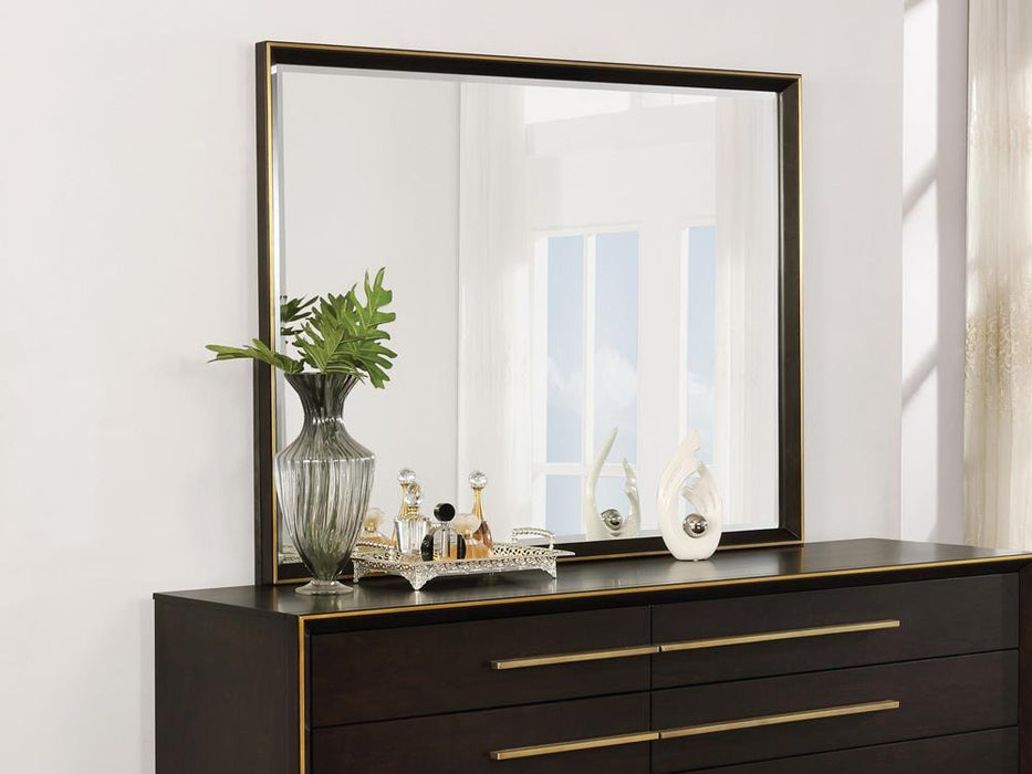 Durango Dresser Mirror Smoked Peppercorn - Home Discount Furniture - NJ-linden