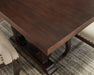 Brockway Trestle Dining Table Antique Java - Home Discount Furniture - NJ-linden
