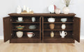 Brockway 4-door Server Antique Java - Home Discount Furniture - NJ-linden