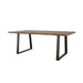 Ditman Live Edge Dining Table Grey Sheesham and Black - Home Discount Furniture - NJ-linden