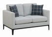 Apperson Cushioned Back Loveseat Light Grey - Home Discount Furniture - NJ-linden