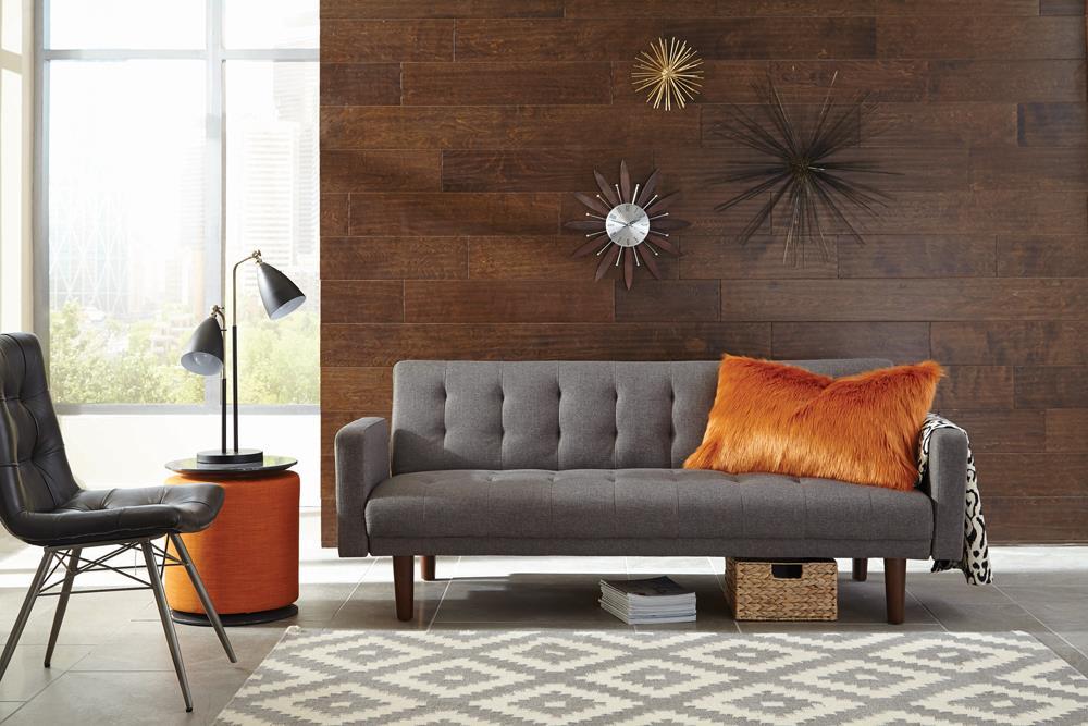Sommer Tufted Sofa Bed Grey - Home Discount Furniture - NJ-linden