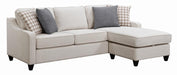 Mcloughlin Upholstered Sectional Platinum - Home Discount Furniture - NJ-linden