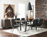 Aiken Tufted Dining Chairs Charcoal (Set of 4) - Home Discount Furniture - NJ-linden