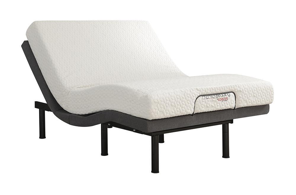 Negan Twin XL Adjustable Bed Base Grey and Black - Home Discount Furniture - NJ-linden