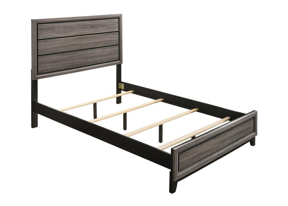 Watson Full Panel Bed Grey Oak - Home Discount Furniture - NJ-linden