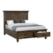 Franco Eastern King Storage Bed Burnished Oak - Home Discount Furniture - NJ-linden