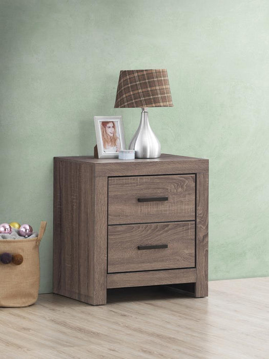 Brantford 2-drawer Nightstand Barrel Oak - Home Discount Furniture - NJ-linden