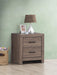 Brantford 2-drawer Nightstand Barrel Oak - Home Discount Furniture - NJ-linden