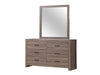Brantford Rectangle Dresser Mirror Barrel Oak - Home Discount Furniture - NJ-linden