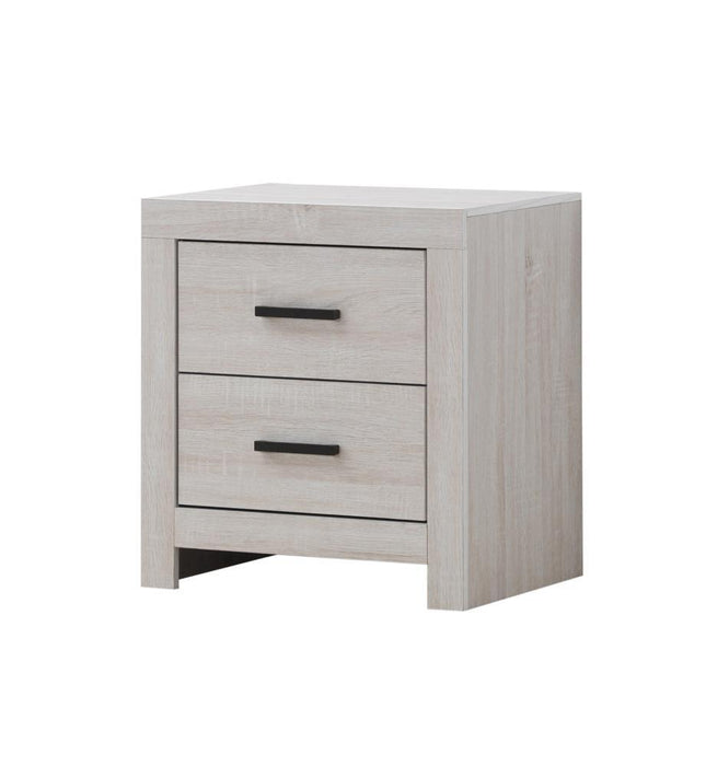 Brantford 2-drawer Nightstand Coastal White - Home Discount Furniture - NJ-linden