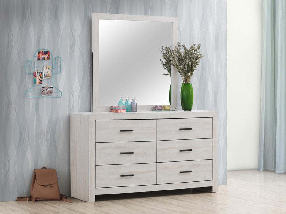 Brantford 6-drawer Dresser Coastal White - Home Discount Furniture - NJ-linden