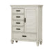 Franco 5-drawer Door Chest Antique White - Home Discount Furniture - NJ-linden