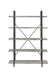 Cole 5-Shelf Bookcase Grey Driftwood and Gunmetal - Home Discount Furniture - NJ-linden