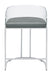 Thermosolis Acrylic Back Counter Height Stools Grey and Chrome (Set of 2) - Home Discount Furniture - NJ-linden