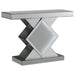 Moody Console Table with LED Lighting Silver - Home Discount Furniture - NJ-linden