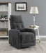 Howie Tufted Upholstered Power Lift Recliner Charcoal - Home Discount Furniture - NJ-linden