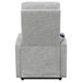 Howie Tufted Upholstered Power Lift Recliner Grey - Home Discount Furniture - NJ-linden