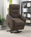 Henrietta Power Lift Recliner with Storage Pocket Brown - Home Discount Furniture - NJ-linden