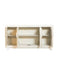Voula Rectangular 4-door Accent Cabinet White and Gold - Home Discount Furniture - NJ-linden