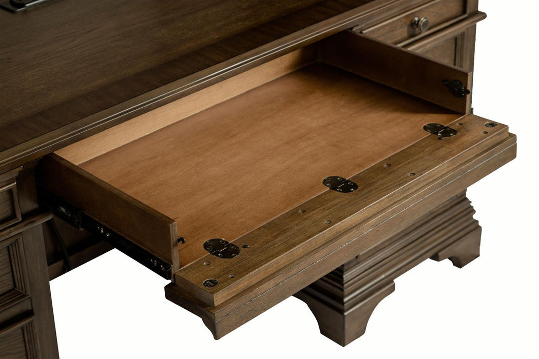 Hartshill Credenza with Power Outlet Burnished Oak - Home Discount Furniture - NJ-linden