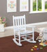 Annie Slat Back Youth Rocking Chair White - Home Discount Furniture - NJ-linden