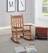 Annie Slat Back Youth Rocking Chair Golden Brown - Home Discount Furniture - NJ-linden