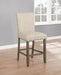 Ralland Upholstered Counter Height Stools with Nailhead Trim Beige (Set of 2) - Home Discount Furniture - NJ-linden