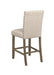 Ralland Upholstered Counter Height Stools with Nailhead Trim Beige (Set of 2) - Home Discount Furniture - NJ-linden
